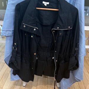 Cache Black Utility Jacket